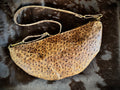 Half Moon Crossbody - Ostrich Stamped